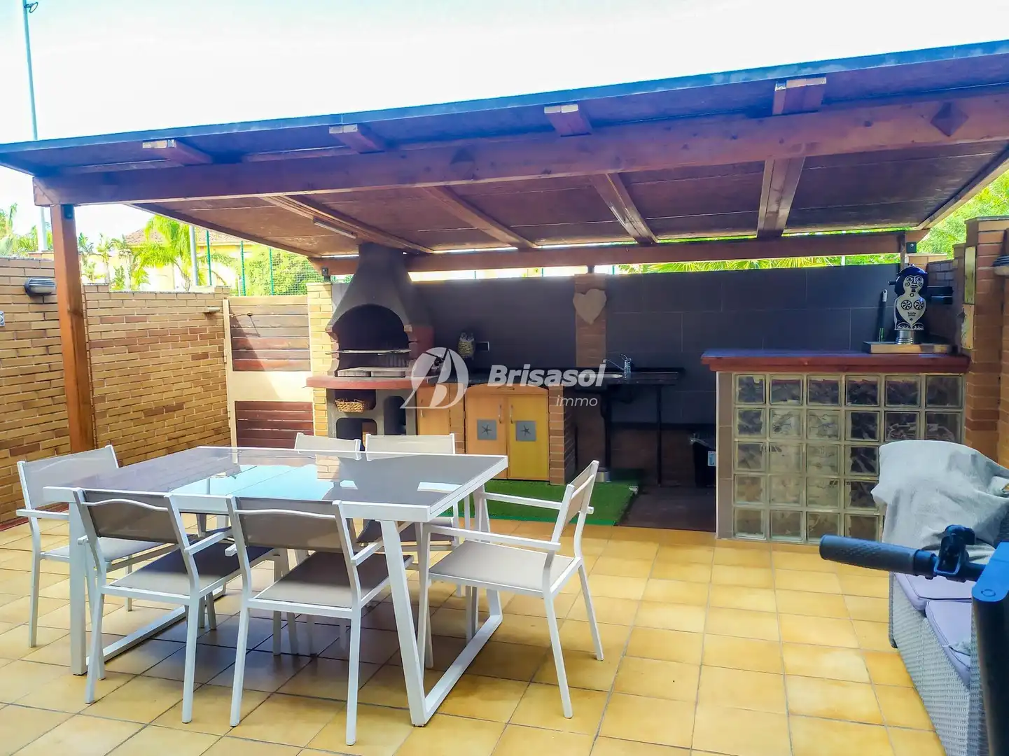 Terraza de Casa adosada en venta en Cambrils con Aire acondicionado, Calefacción y Jardín privado