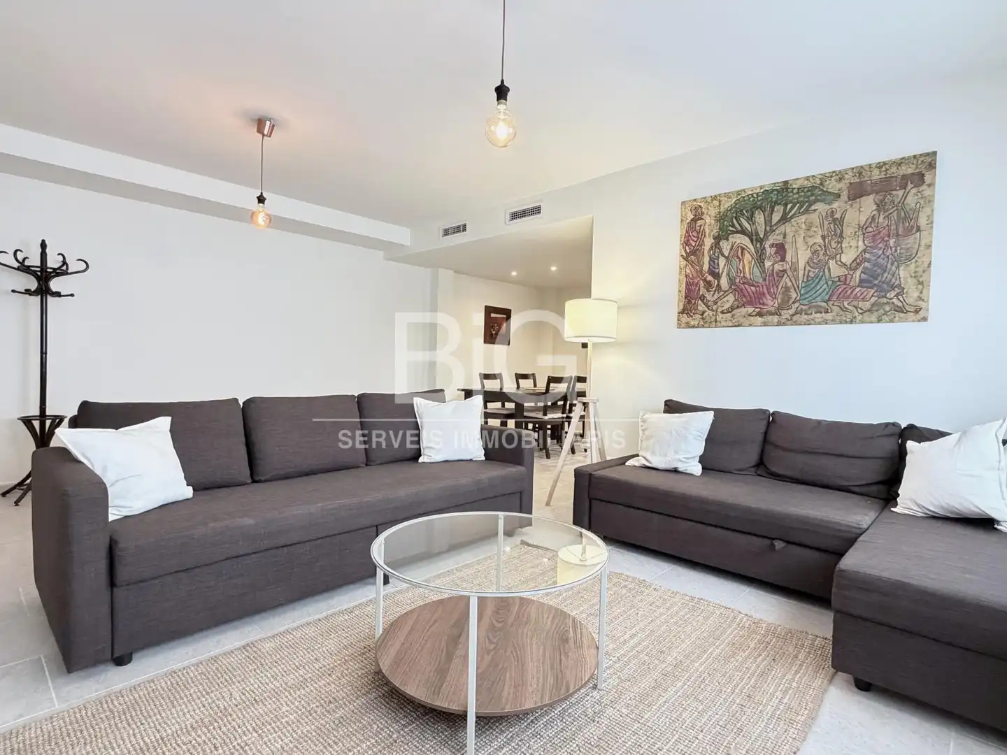 Living room of Flat for rent in Mataró  with Heating and Furnished