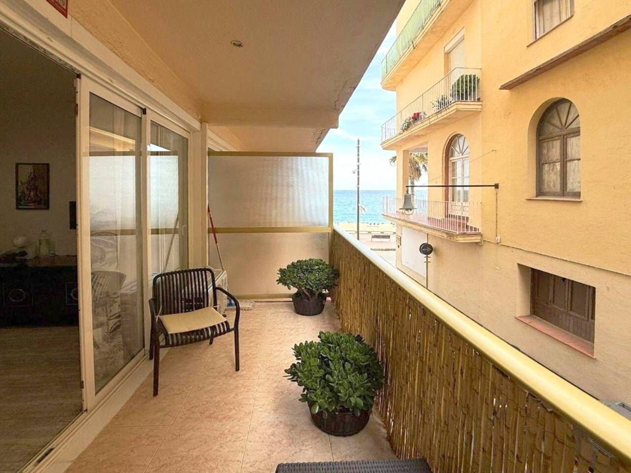 Balcony of Flat for sale in Lloret de Mar  with Air Conditioner, Heating and Parquet flooring