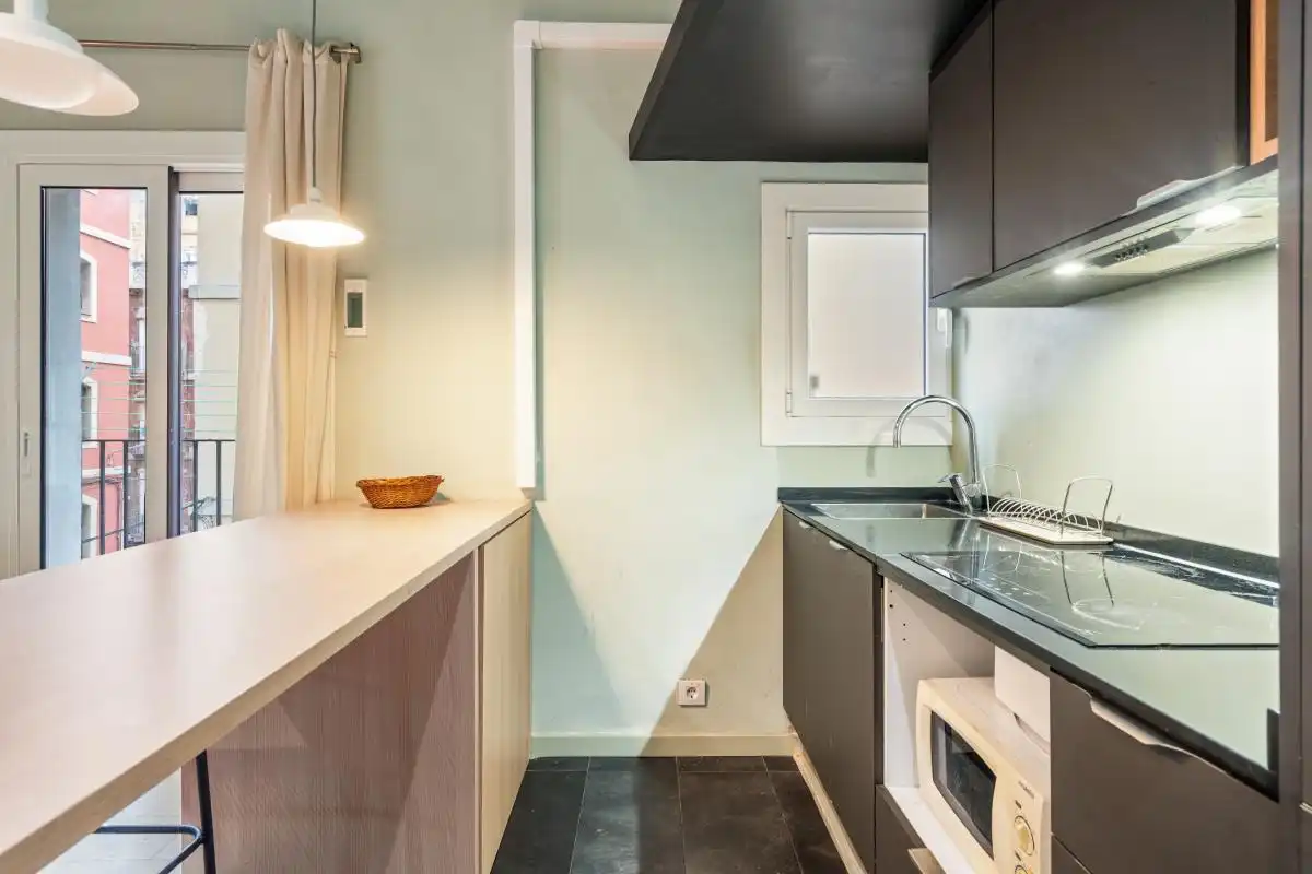 Cocina de Piso en venta en Barcelona con Aire acondicionado, Calefacción y Amueblado