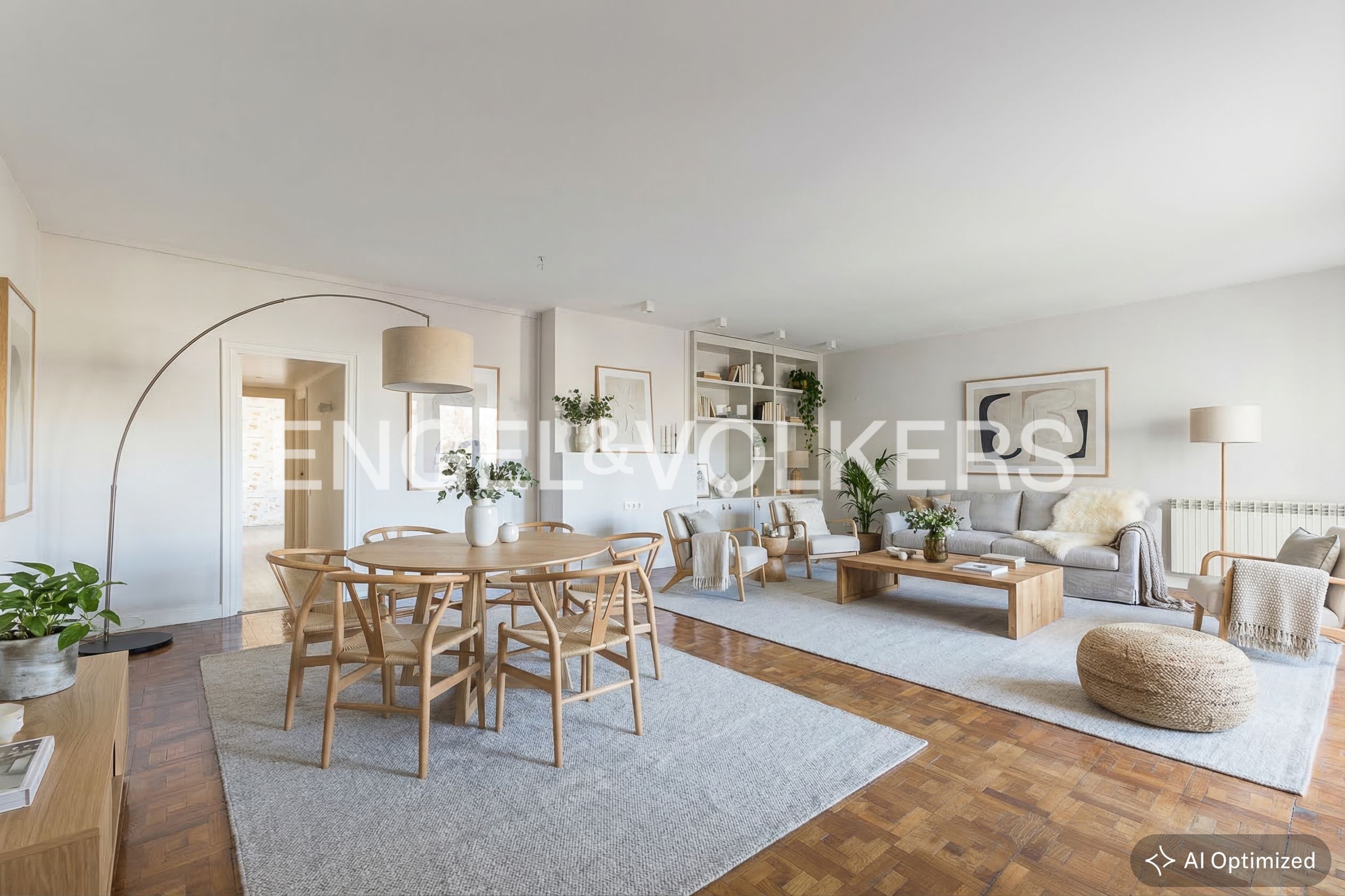 Sala de estar de Piso en venta en  Barcelona Capital con Calefacción, Parquet y Terraza