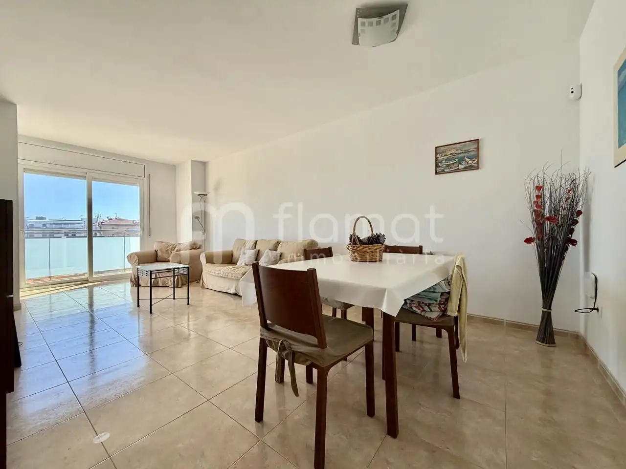 Sala de estar de Ático en venta en Malgrat de Mar con Aire acondicionado, Terraza y Balcón