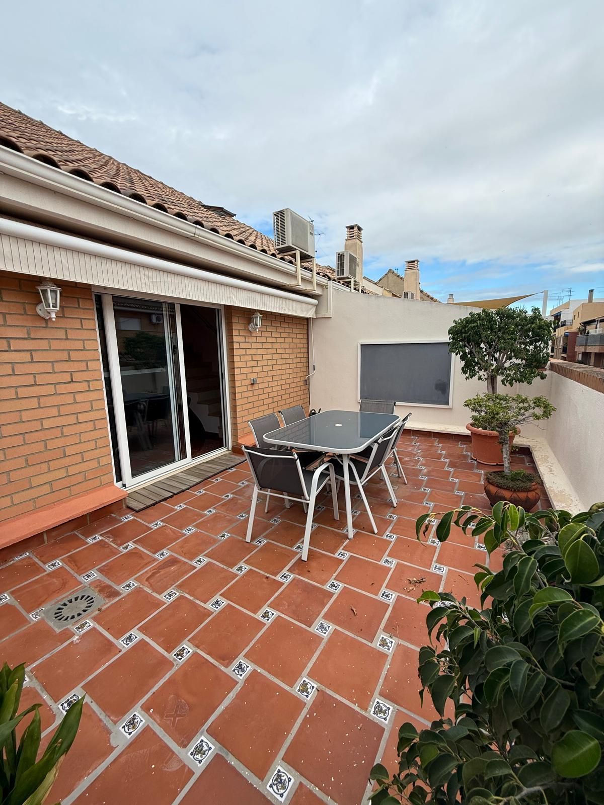Terrace of Flat to rent in  Valencia Capital  with Air Conditioner and Heating