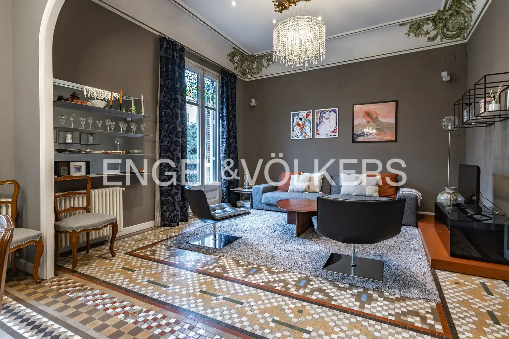Sala de estar de Piso en venta en Eixample