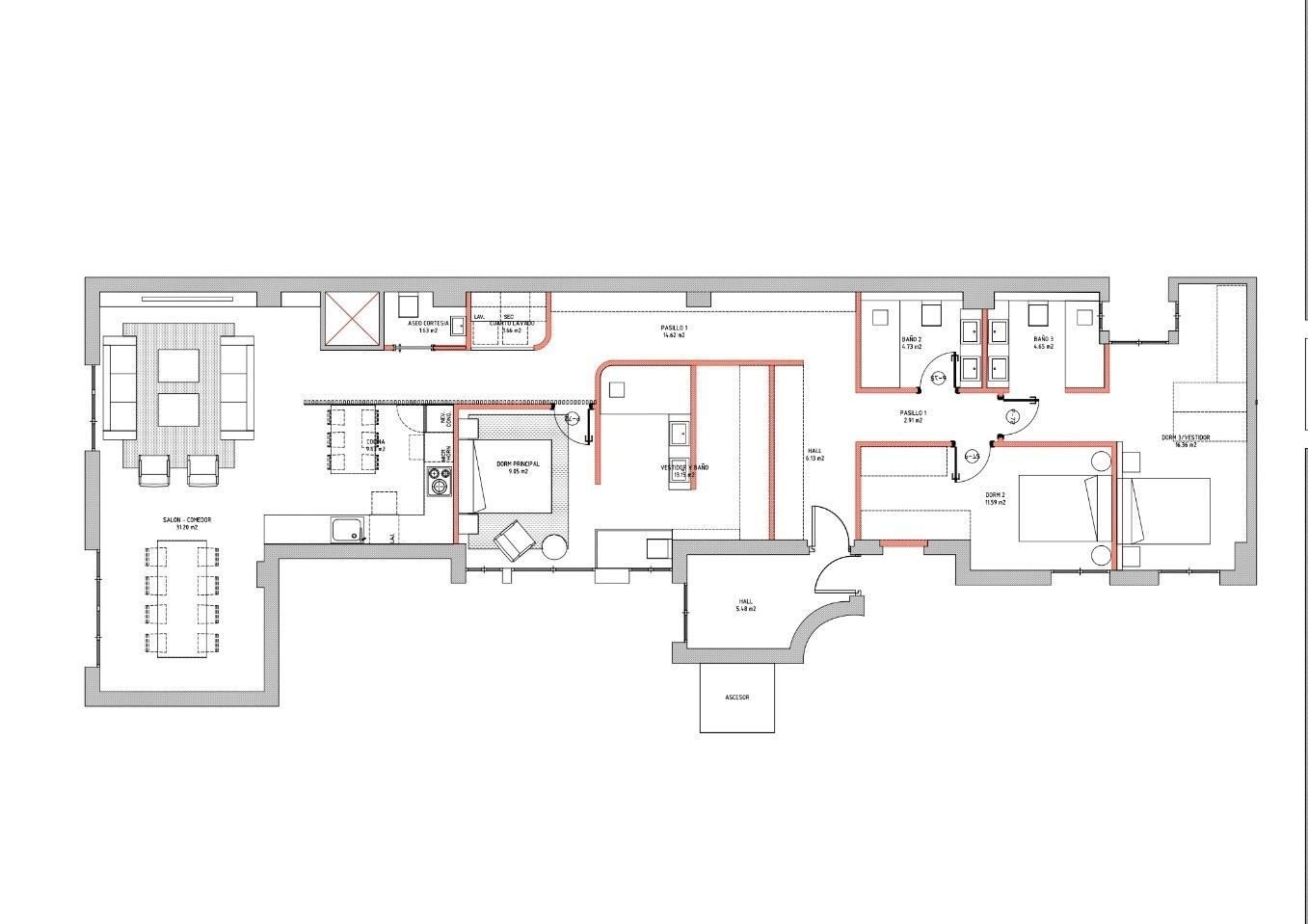 Flat for sale in  Madrid Capital  with Air Conditioner and Heating