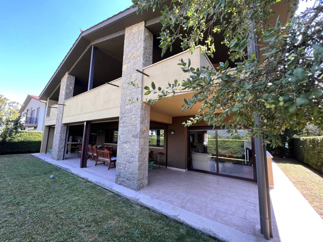 Jardín de Casa o chalet en venta en La Vall d'en Bas con Calefacción, Jardín privado y Terraza