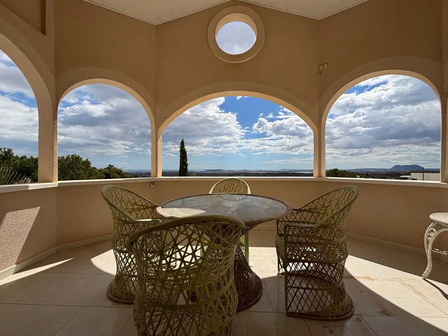 Terraza de Casa o chalet de alquiler en Alicante / Alacant con Aire acondicionado, Calefacción y Jardín privado