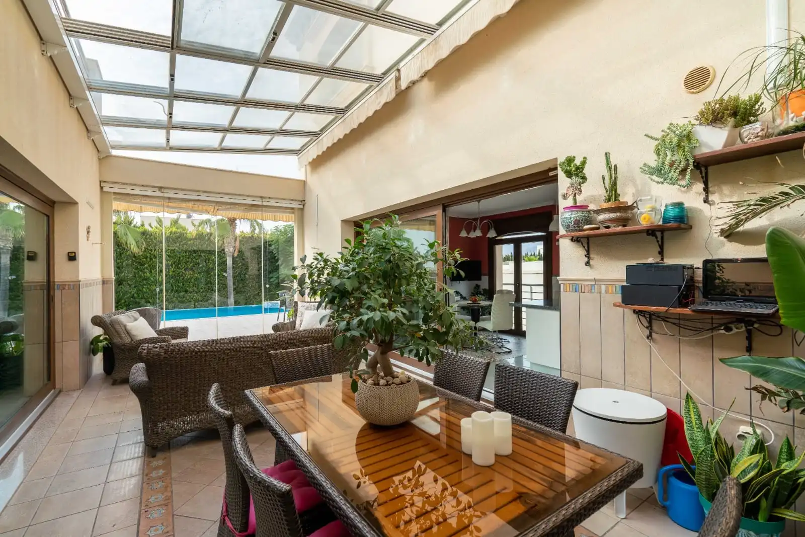 Terraza de Casa o chalet en venta en Almería con Aire acondicionado, Calefacción y Jardín privado