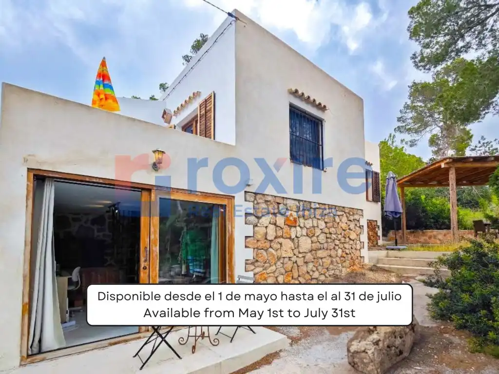 Vista exterior de Casa o chalet de alquiler en Sant Antoni de Portmany con Jardín privado, Terraza y Lavadora