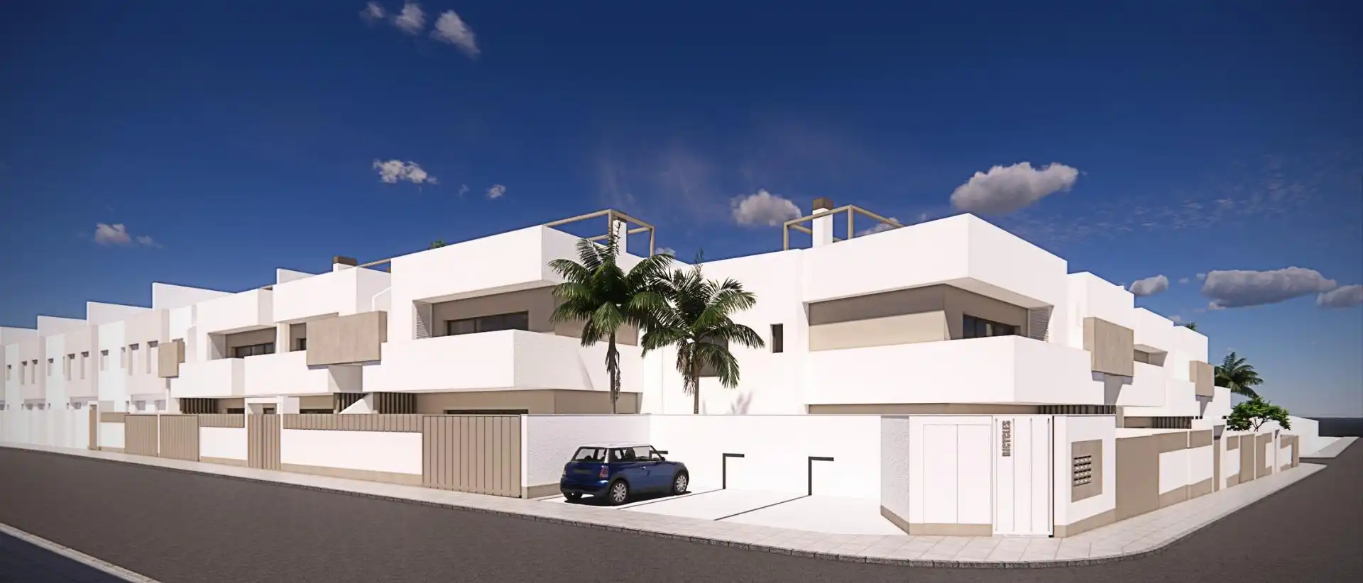 Vista exterior de Casa o xalet en venda en Pilar de la Horadada amb Jardí privat, Terrassa i Piscina