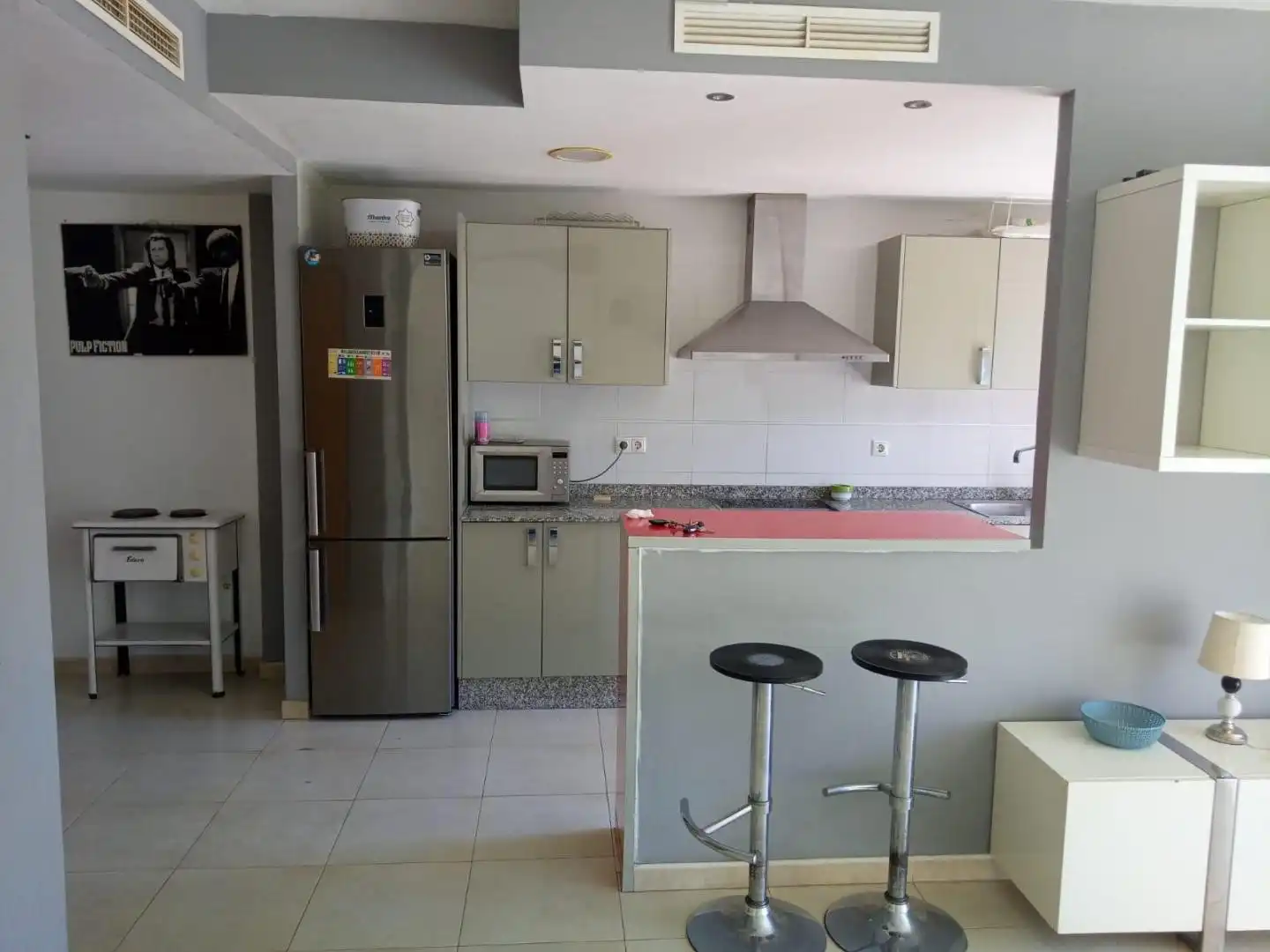 Cocina de Dúplex de alquiler en Almoines con Aire acondicionado, Terraza y Amueblado