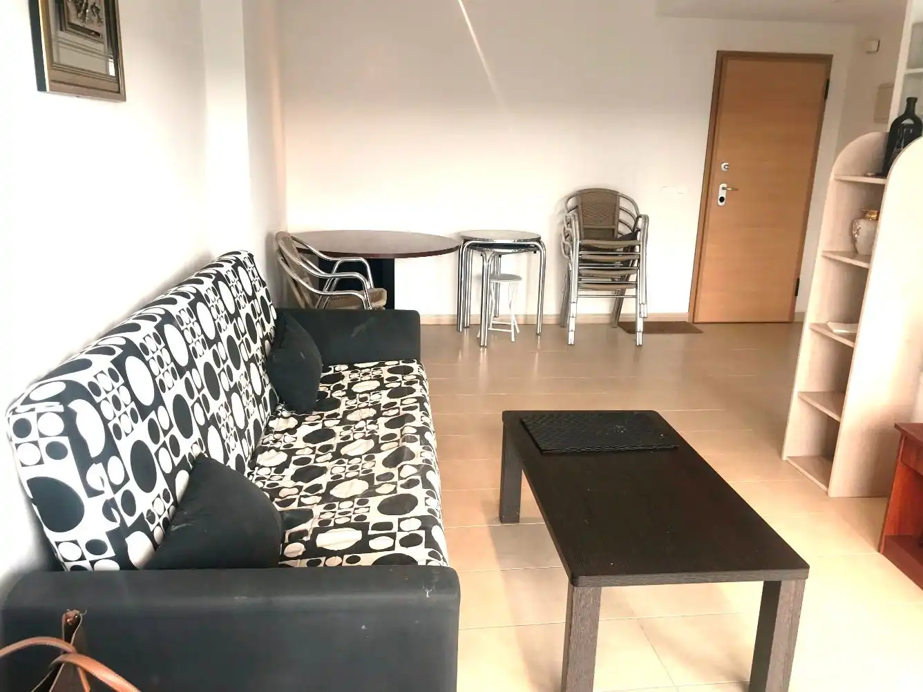 Sala de estar de Apartamento de alquiler en Puçol con Aire acondicionado, Calefacción y Terraza