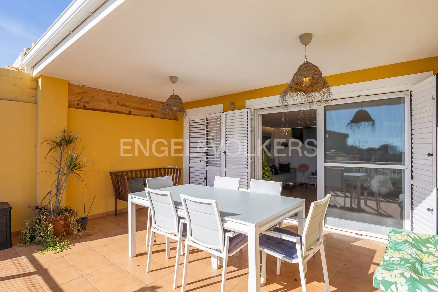 Terrace of Houses for rent in Cullera  with Air Conditioner, Heating and Private garden