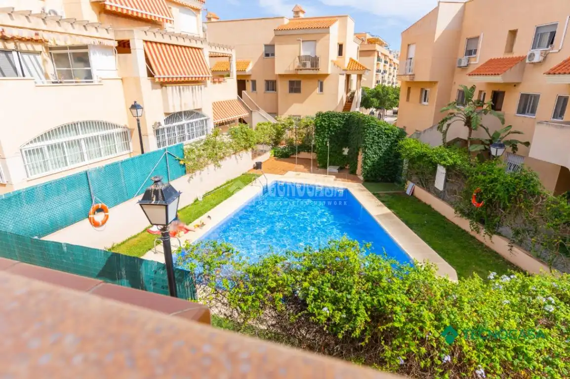 Swimming pool of Duplexes for sale in Roquetas de Mar  with Air Conditioner and Terrace