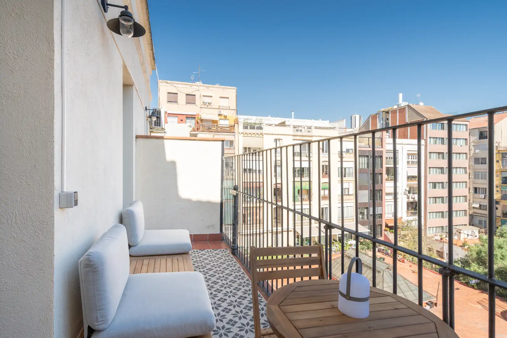 Terrasse von Wohnungen zur Miete in Barcelona mit Klimaanlage, Heizung und Parkett