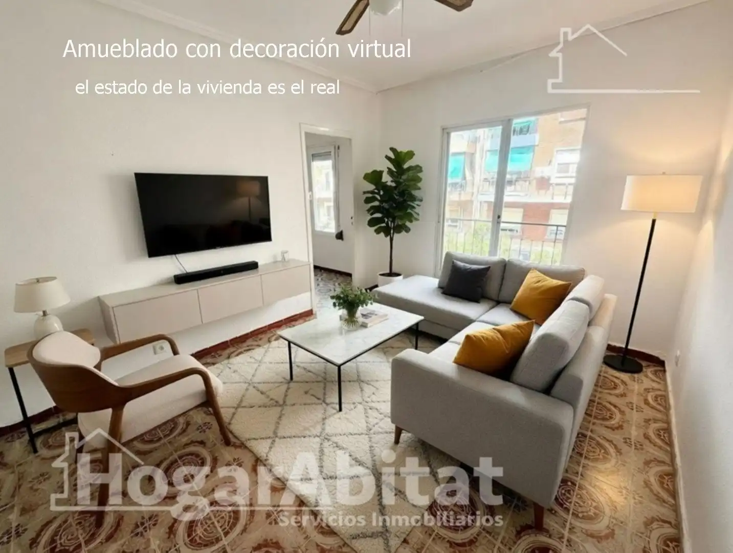 Sala d'estar de Pis en venda en Valencia amb Balcó