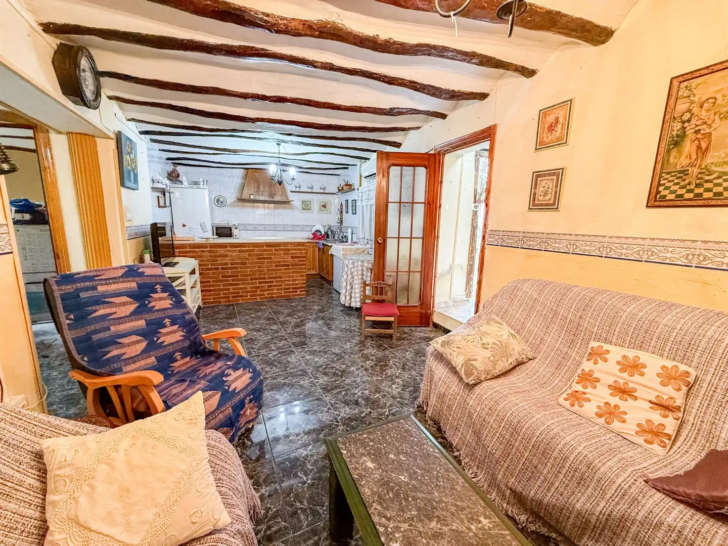 Sala de estar de Casa o chalet en venta en Ricote con Jardín privado, Terraza y Trastero