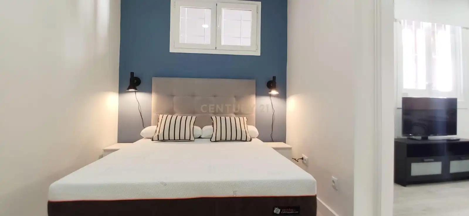 Habitación de Apartamento de alquiler en Madrid con Aire acondicionado, Horno y Lavadora