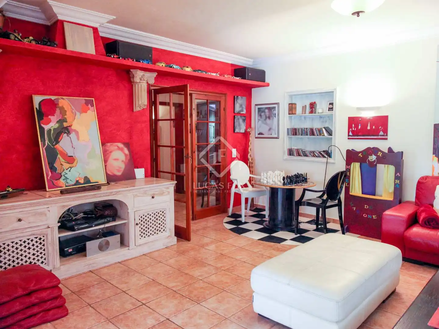 Sala d'estar de Finca rústica en venda en Maó - Mahón amb Aire condicionat, Calefacció i Jardí privat