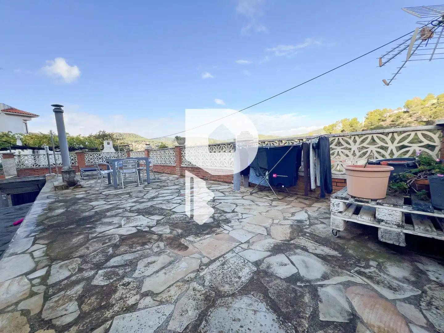 Terrassa de Casa o xalet en venda en Vallirana amb Aire condicionat, Calefacció i Jardí privat
