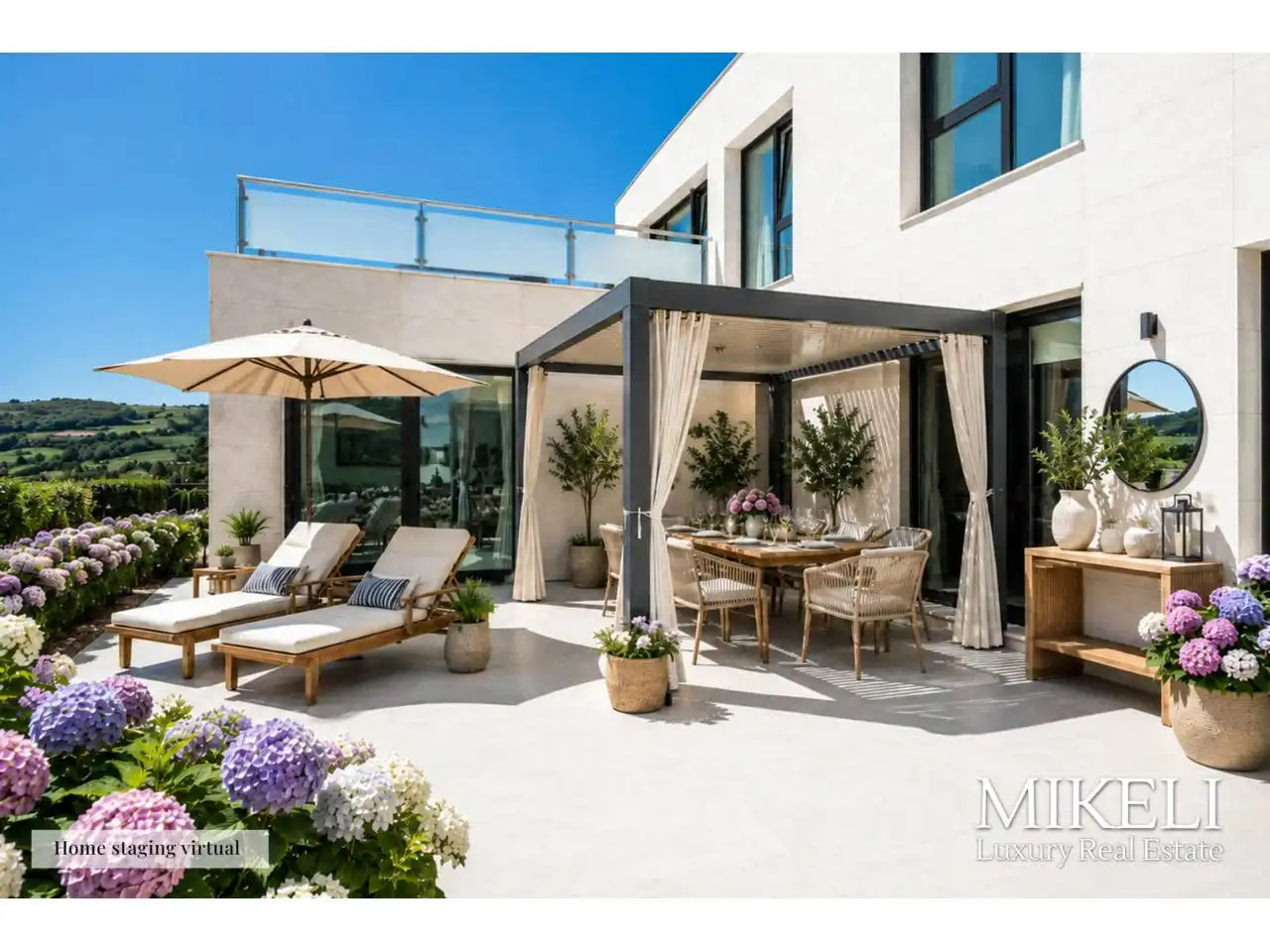Terraza de Casa o chalet en venta en Santa Cruz de Bezana con Calefacción, Jardín privado y Terraza