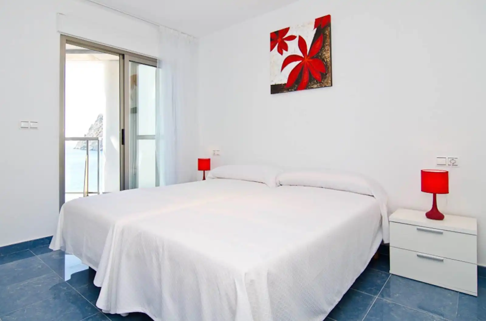 Bedroom of Attic for sale in Calpe / Calp  with Air Conditioner, Terrace and Furnished
