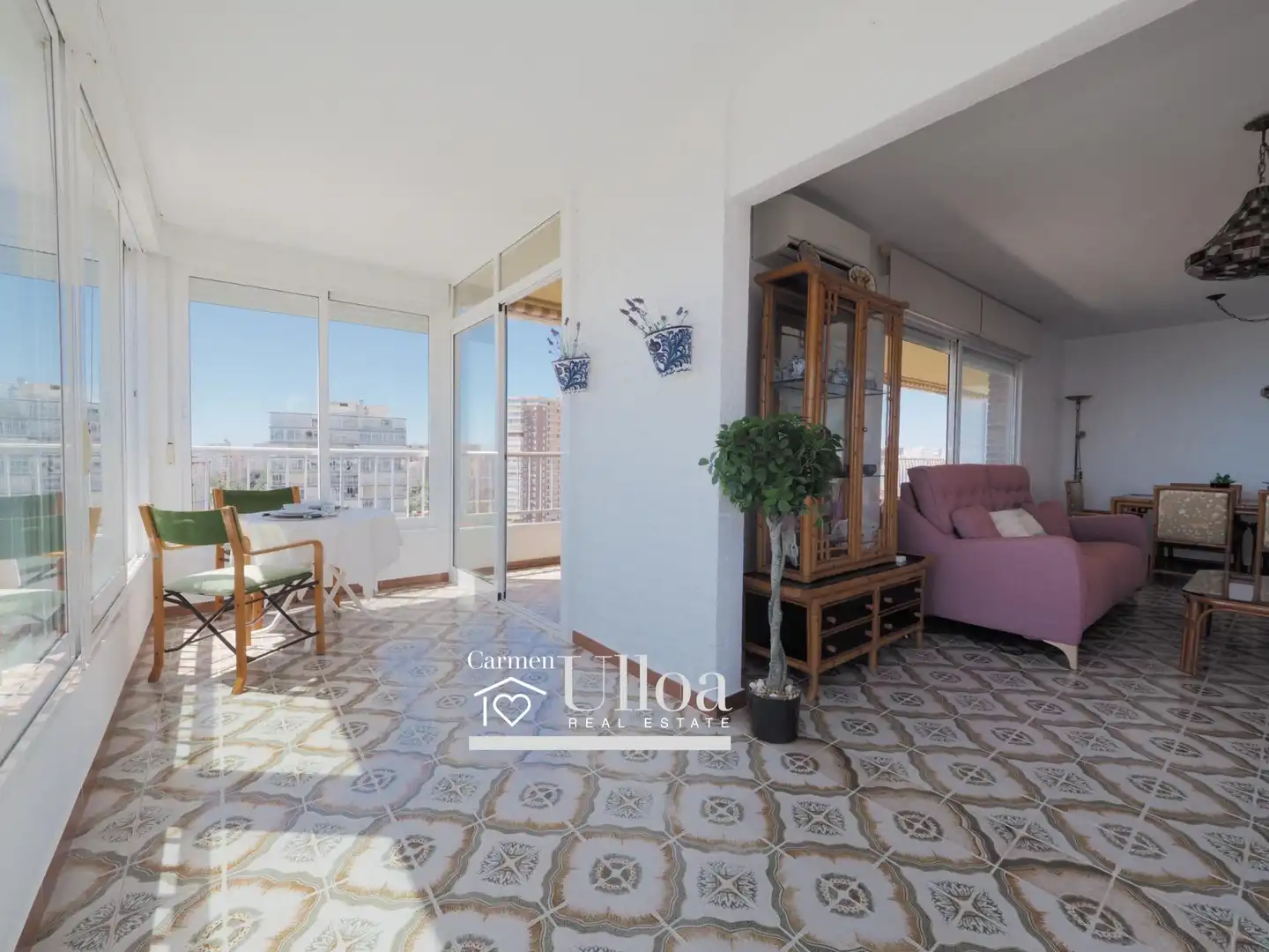 Terraza de Apartamento en venta en Alicante / Alacant con Aire acondicionado, Jardín privado y Terraza