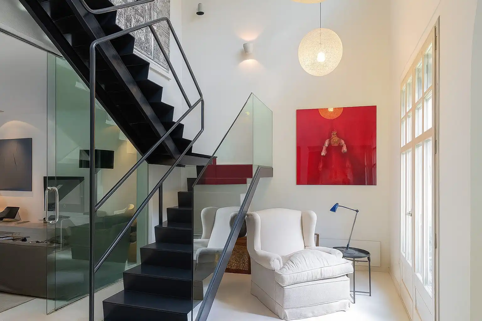 Casa a schiera con terrazza in vendita a Passatge de Güell, imagen 4