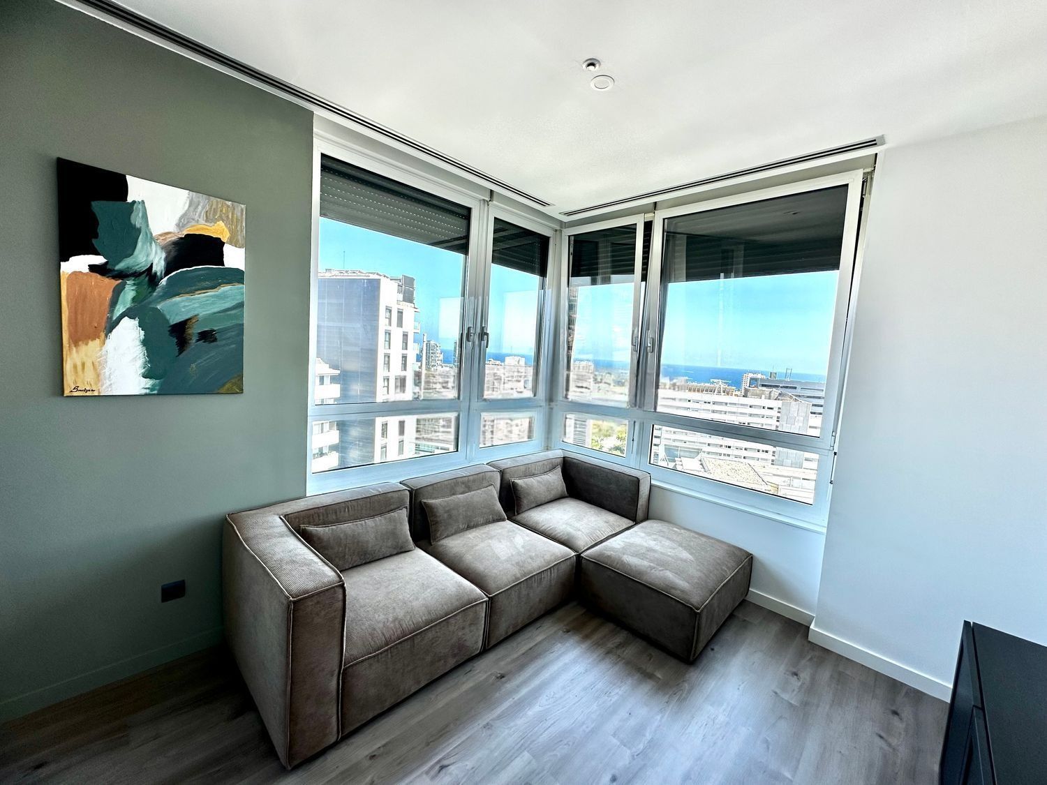 Living room of Flat to rent in  Barcelona Capital  with Air Conditioner, Heating and Furnished
