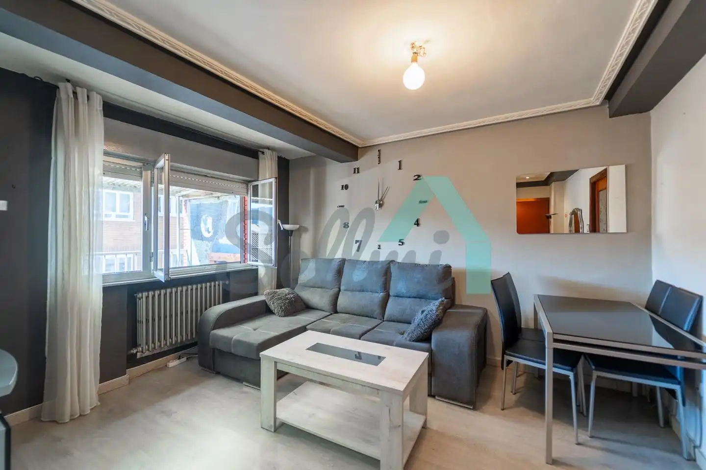 Living room of Attic for sale in Mieres (Asturias)  with Heating, Terrace and Furnished