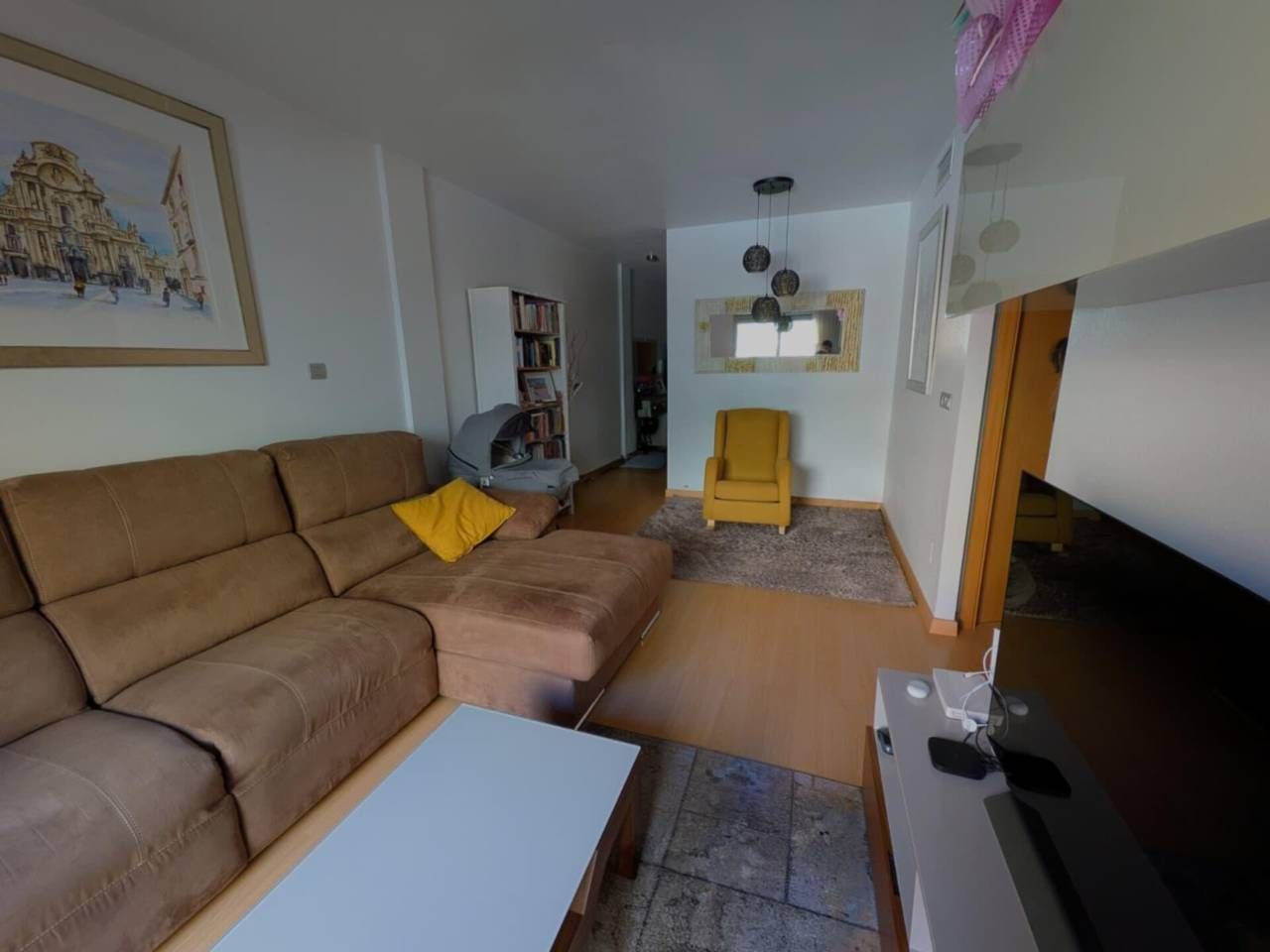 Sala d'estar de Pis de lloguer en Archena amb Aire condicionat, Terrassa i Moblat