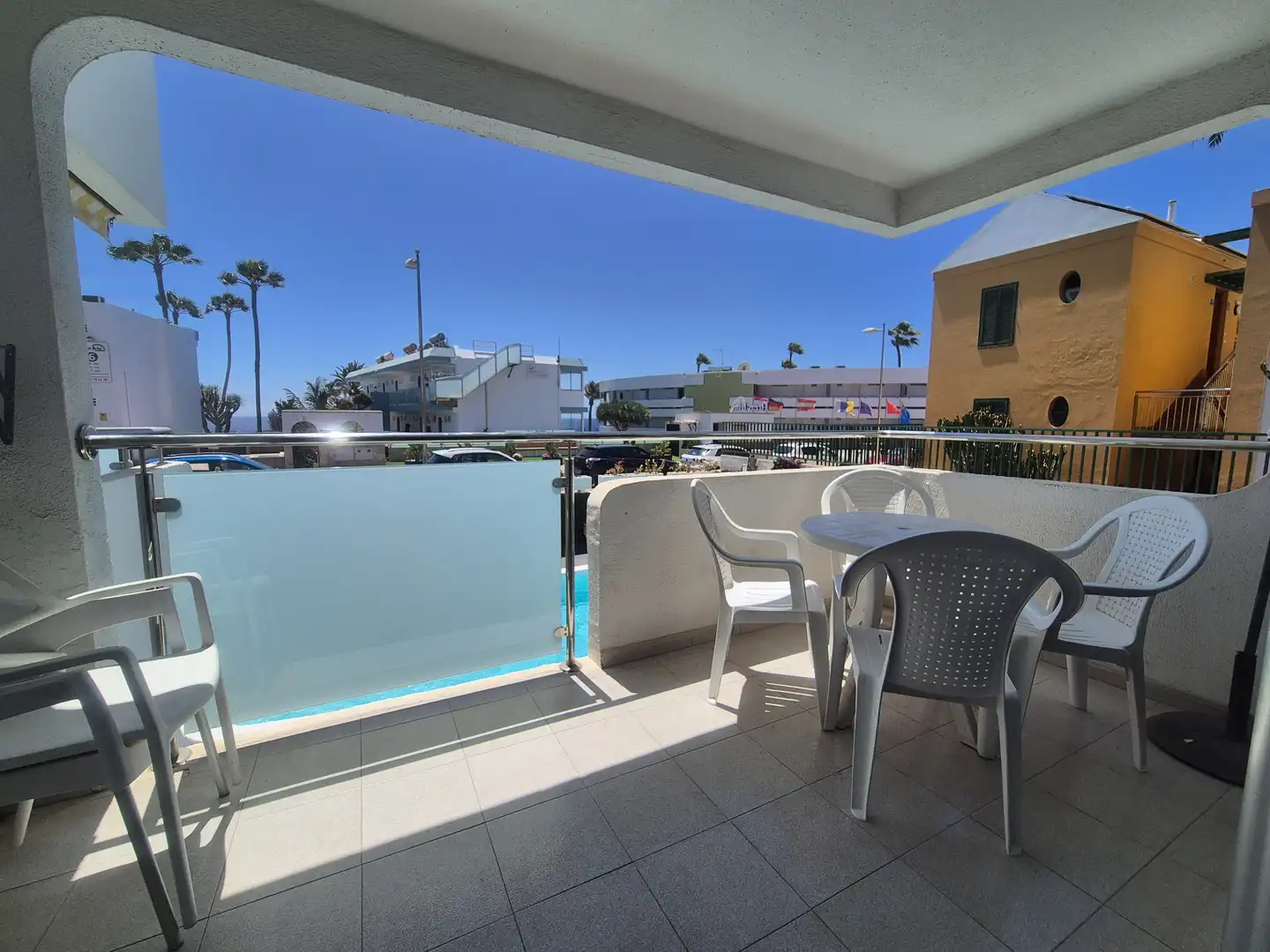 Terrasse von Wohnungen zur Miete in San Bartolomé de Tirajana mit Privatgarten, Terrasse und Schwimmbad