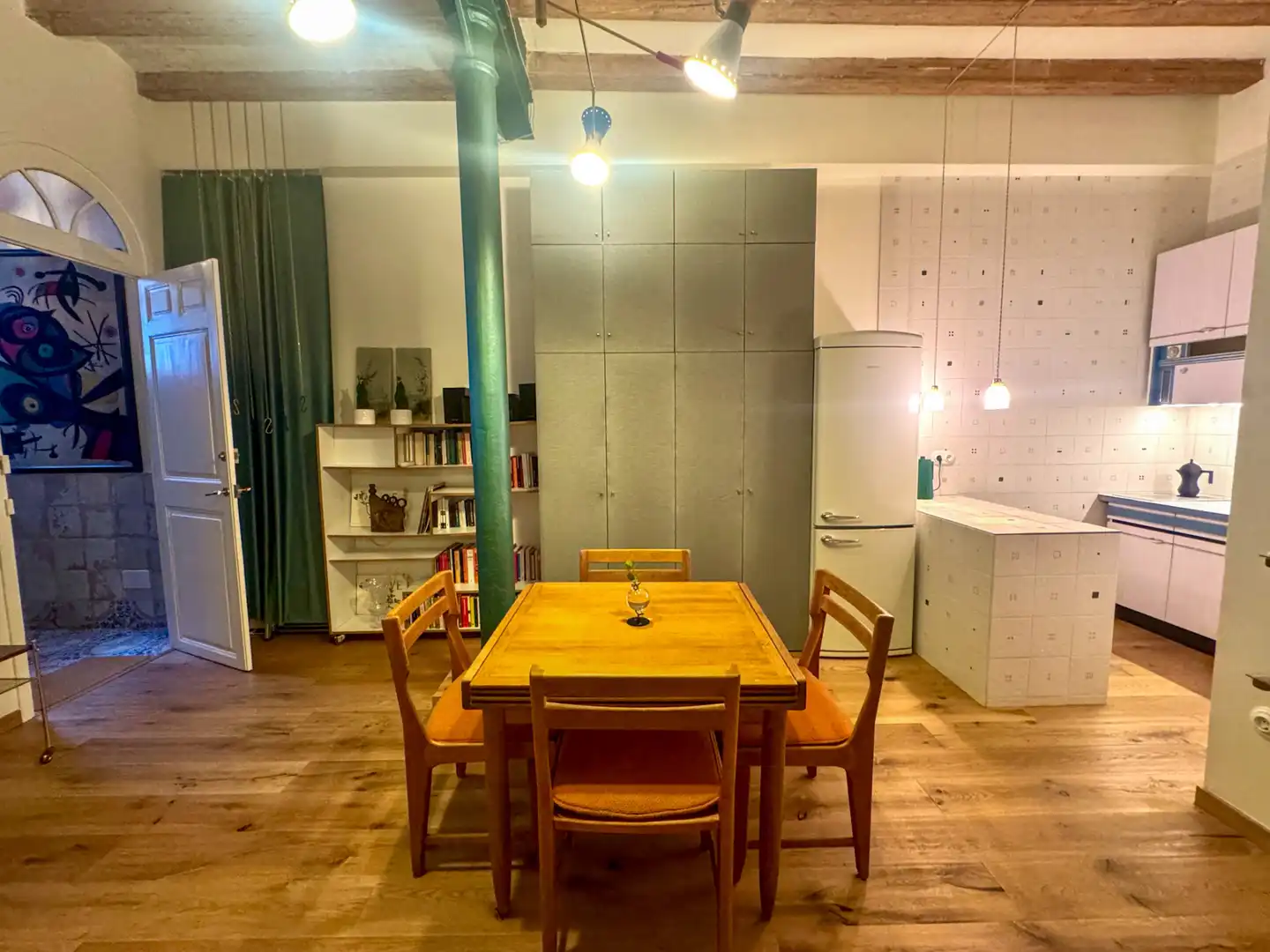 Kitchen of Lofts for sale in Barcelona  with Air Conditioner, Private garden and Parquet flooring