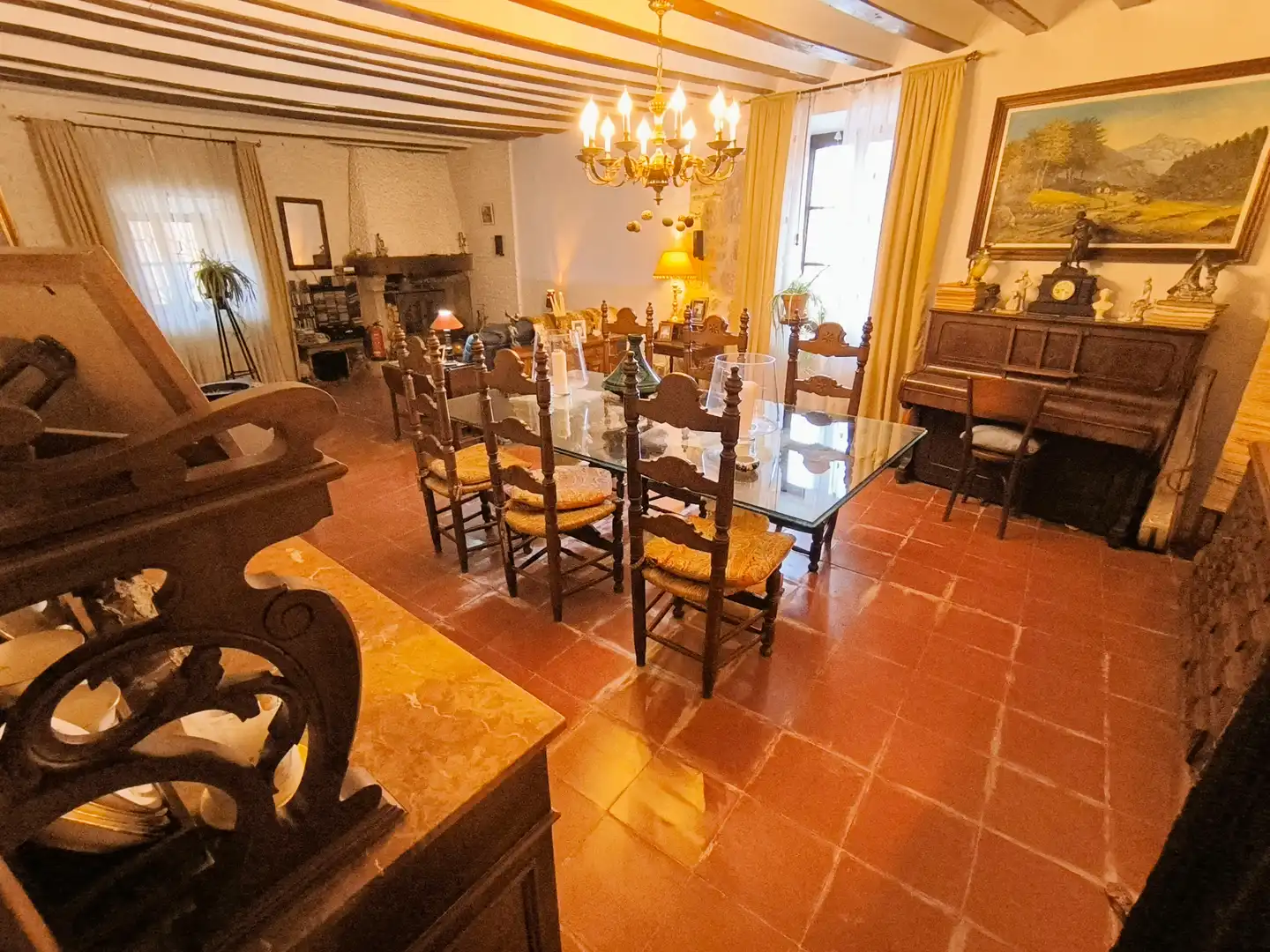 Comedor de Finca rústica en venta en Amusco, Palencia