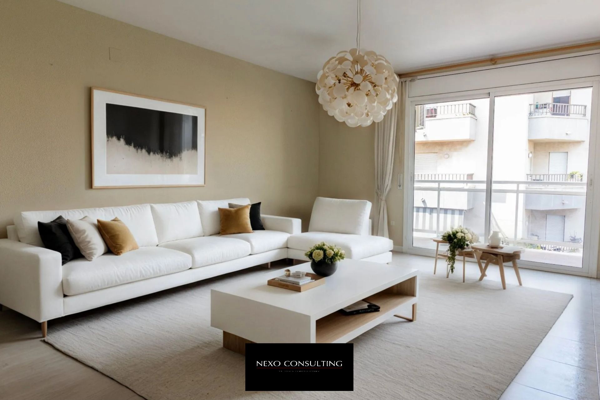 Living room of Flat for sale in Riudoms  with Air Conditioner and Balcony