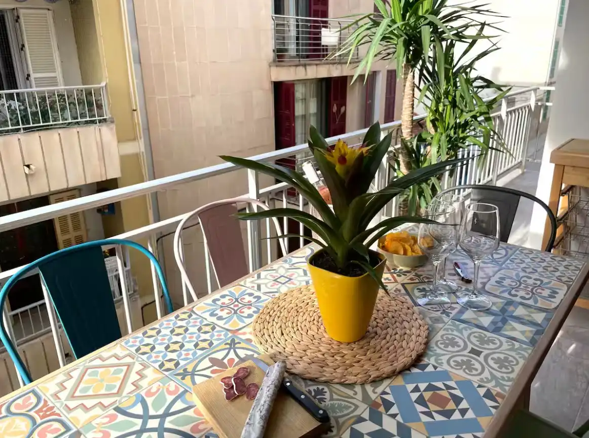 Terraza de Apartamento de alquiler en Manacor con Aire acondicionado, Parquet y Amueblado