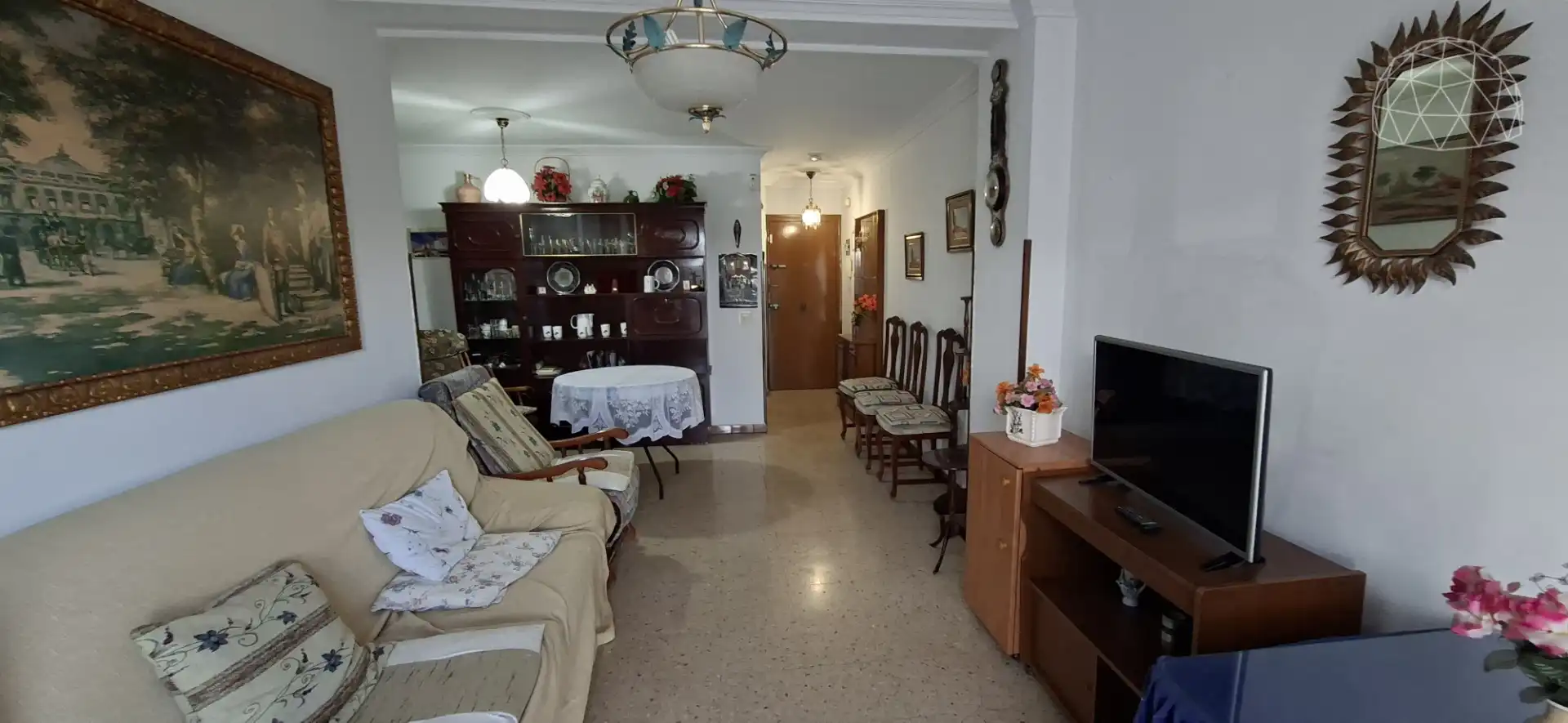 Wohnzimmer von Wohnung zum Verkauf in Sevilla mit Möbliert