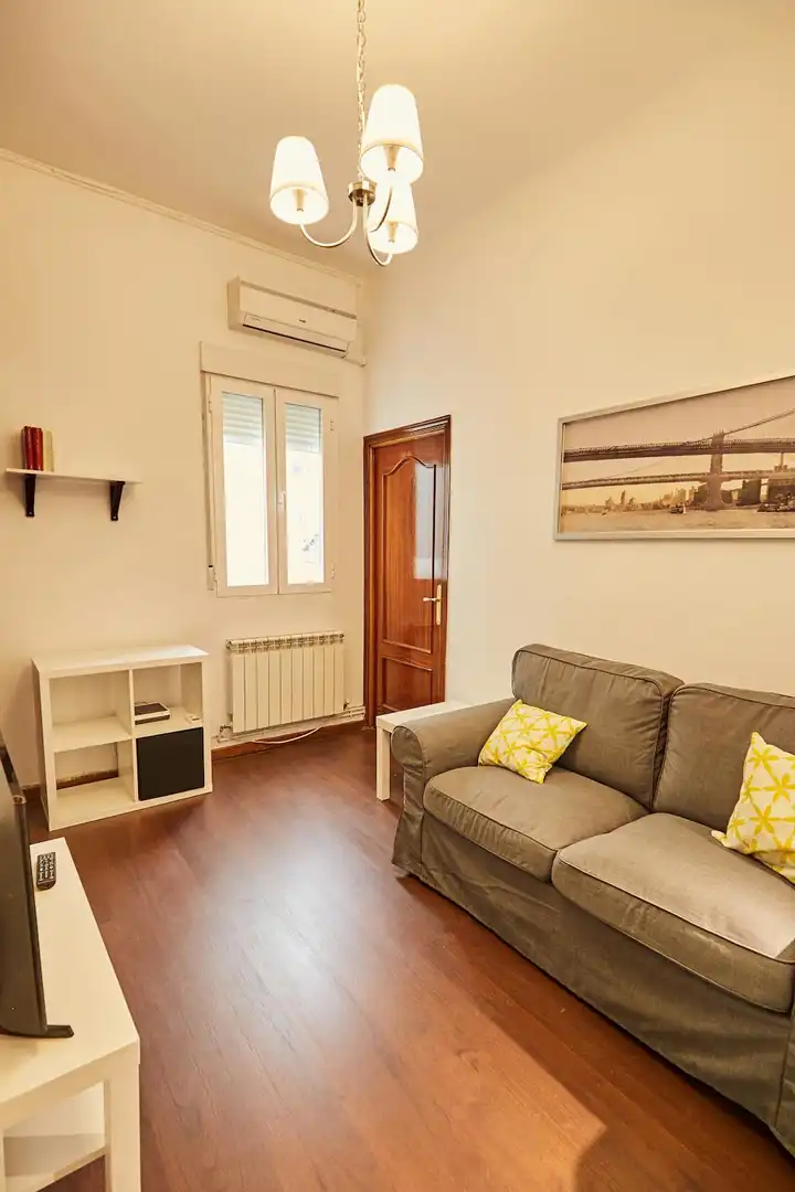 Living room of Flat for rent in Madrid  with Heating, Furnished and Washing machine