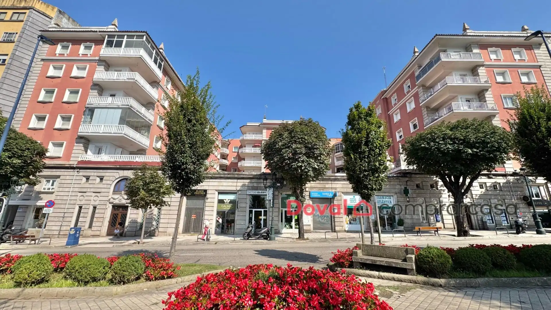 Exterior view of Flat for sale in Vigo   with Heating, Private garden and Terrace