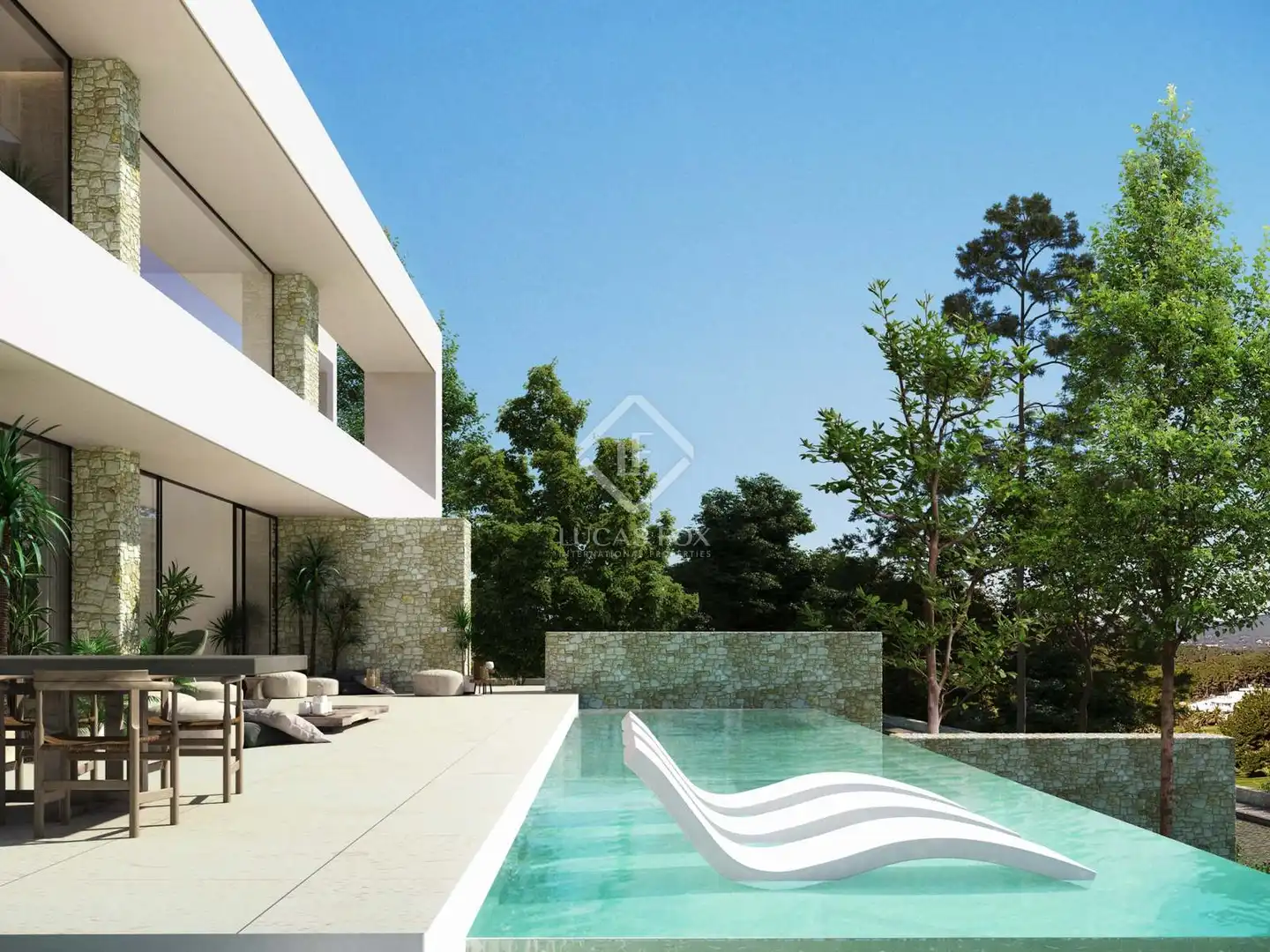 Terraza de Casa o chalet en venta en Santa Eulària des Riu con Aire acondicionado, Jardín privado y Terraza