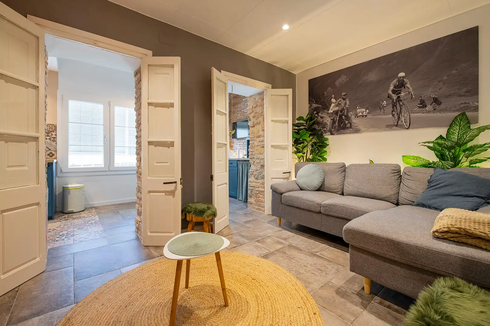 Sala de estar de Piso en venta en Girona con Aire acondicionado, Calefacción y Amueblado