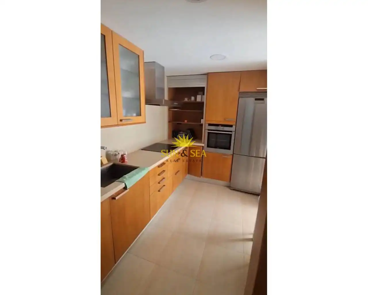 Cuina de Apartament de lloguer en Alicante / Alacant amb Aire condicionat, Terrassa i Moblat