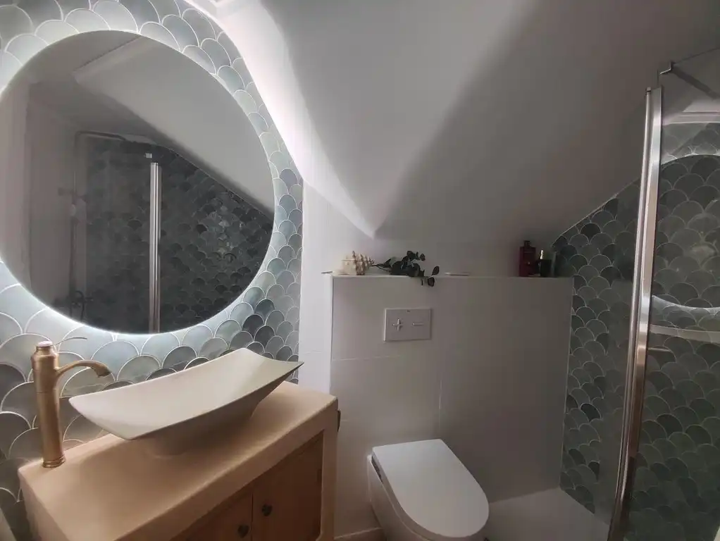 Baño de Apartamento en venta en Dénia con Aire acondicionado