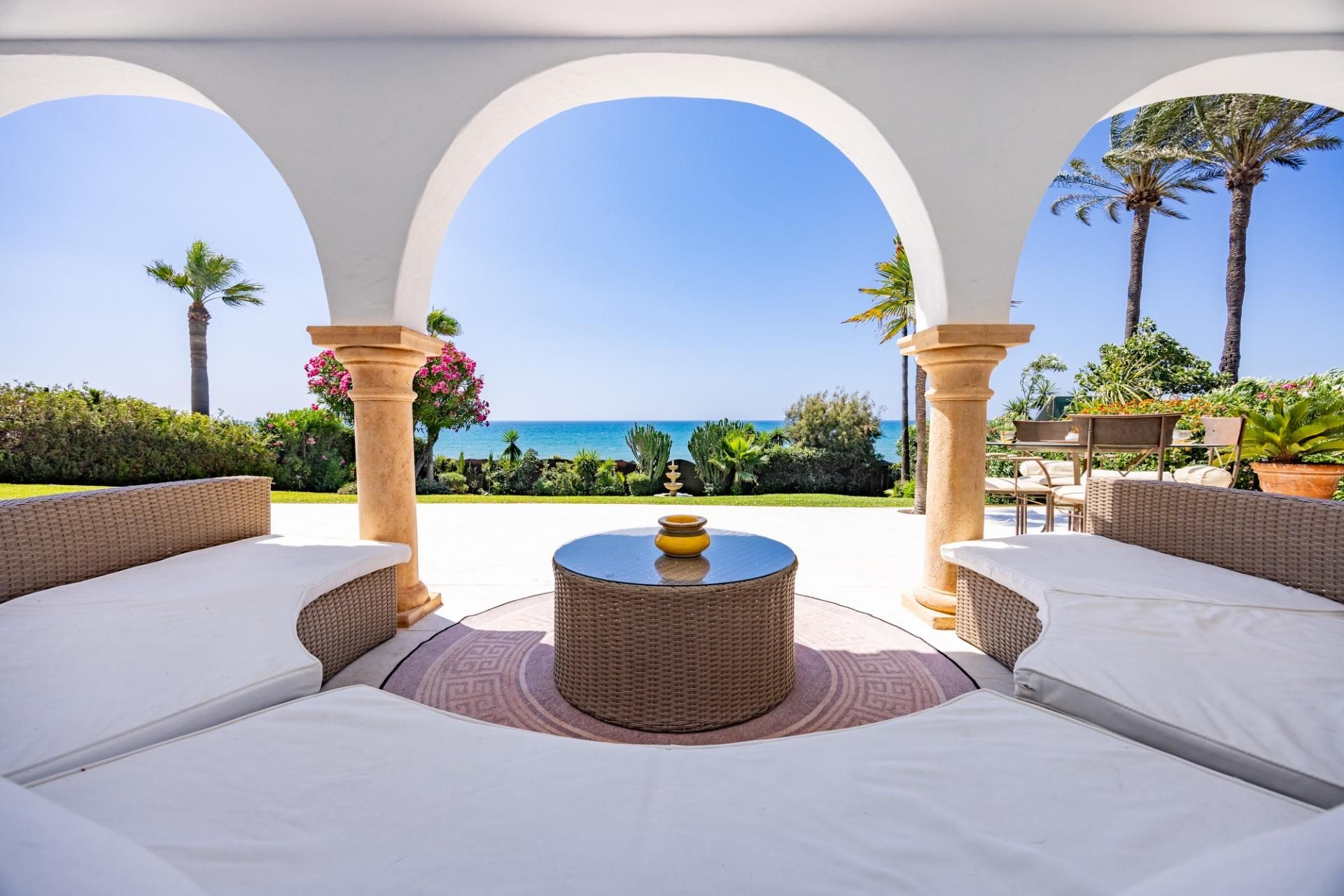 Terrassa de Casa o xalet de lloguer en Marbella amb Aire condicionat, Calefacció i Jardí privat
