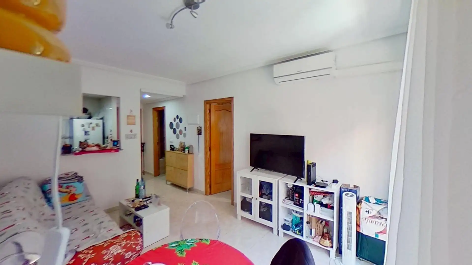 Living room of Flat for sale in Alicante / Alacant  with Air Conditioner, Furnished and Balcony