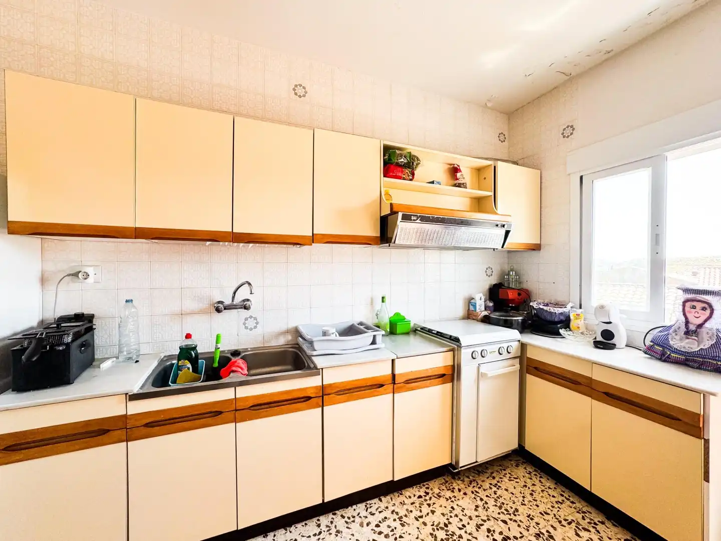 Kitchen of Flat for sale in Castilléjar  with Terrace, Furnished and Balcony