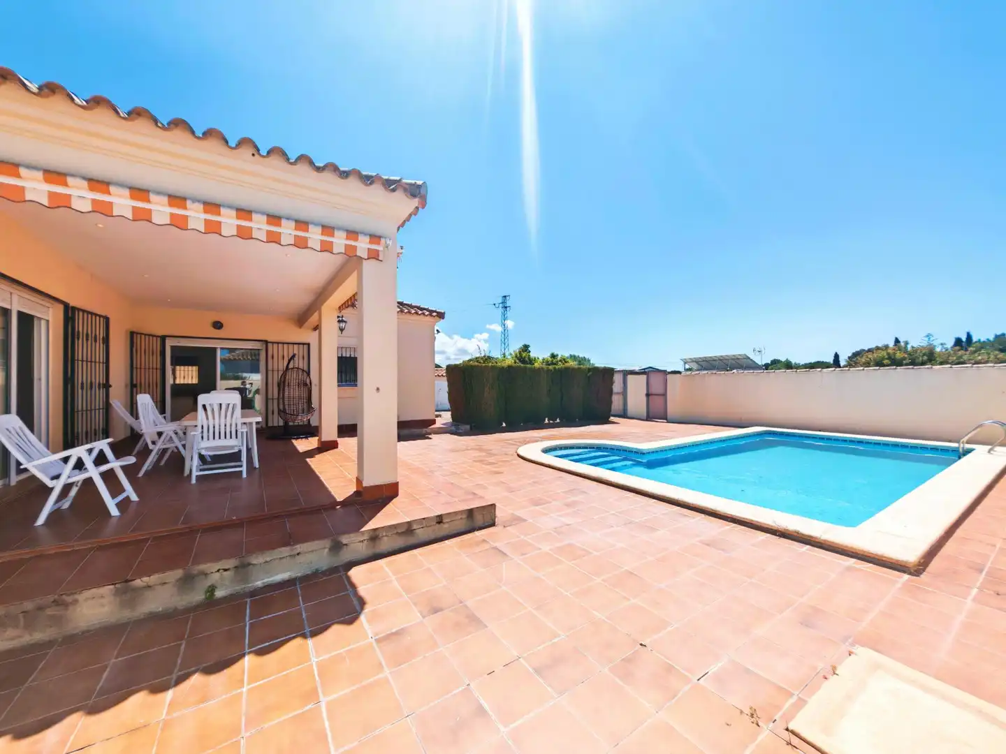 Piscina de Casa o xalet en venda en Chiclana de la Frontera amb Aire condicionat, Jardí privat i Piscina