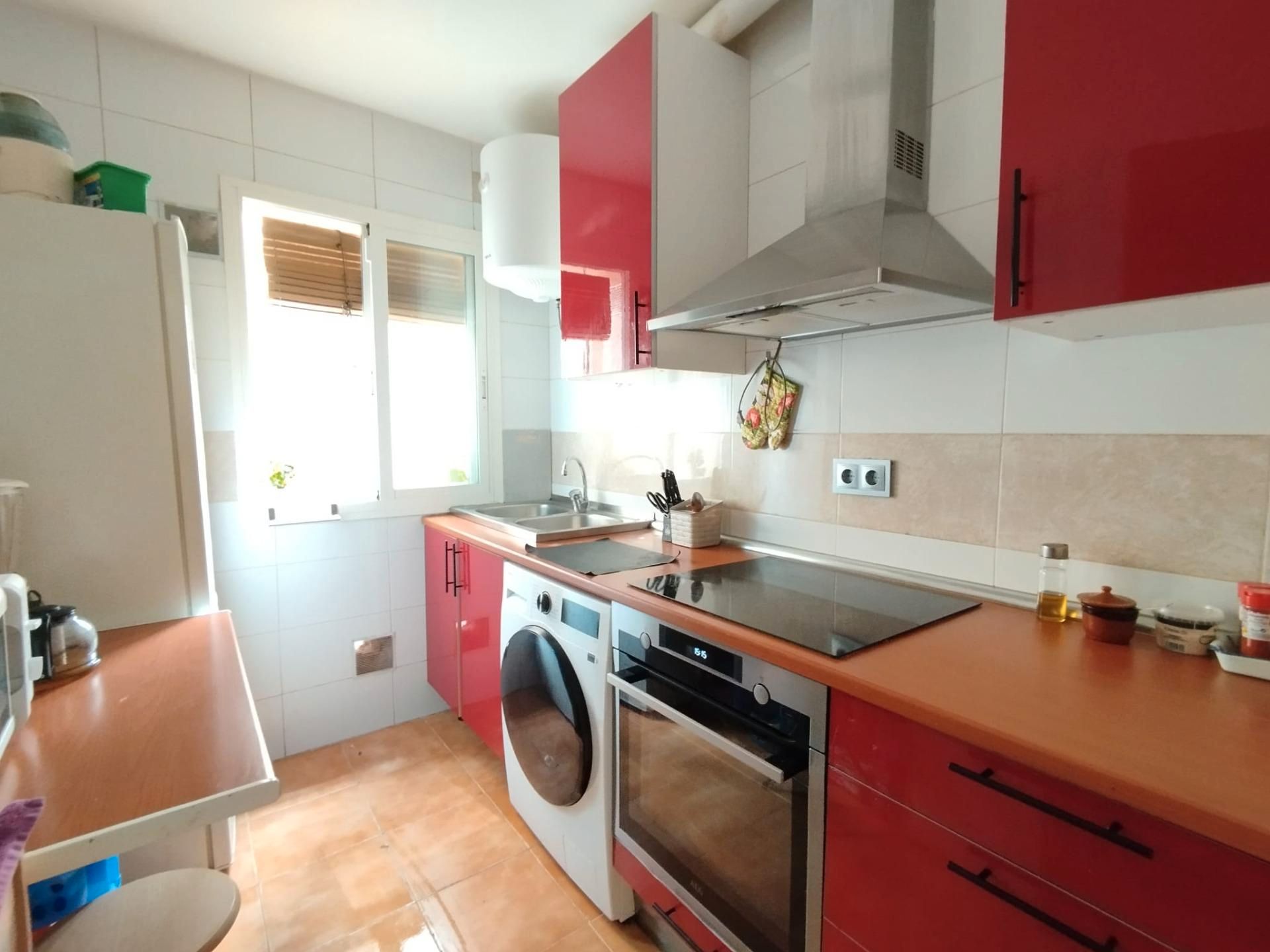 Kitchen of Flat for sale in  Madrid Capital  with Air Conditioner, Heating and Parquet flooring