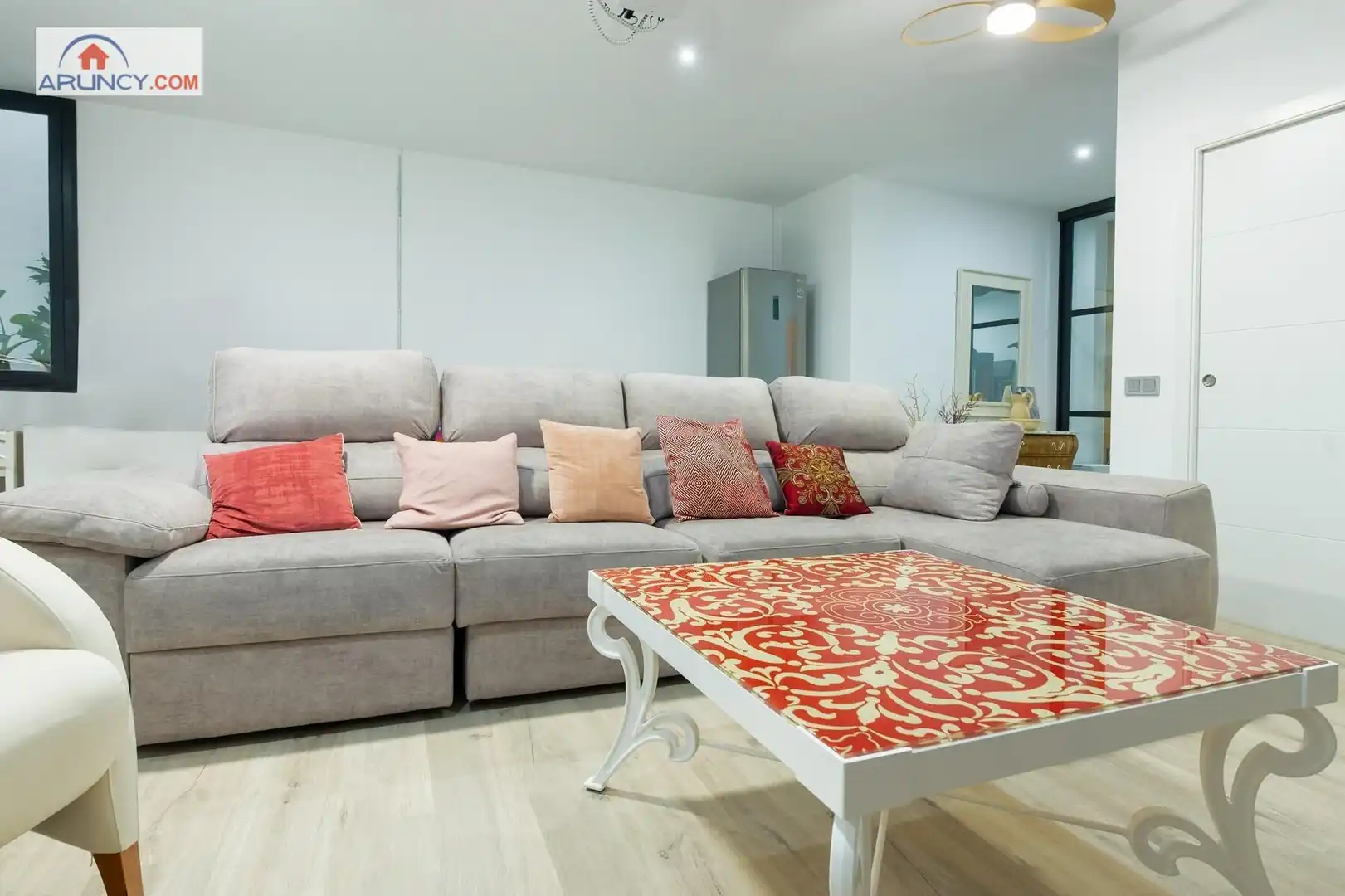 Sala de estar de Casa adosada en venta en Dos Hermanas con Aire acondicionado, Jardín privado y Terraza