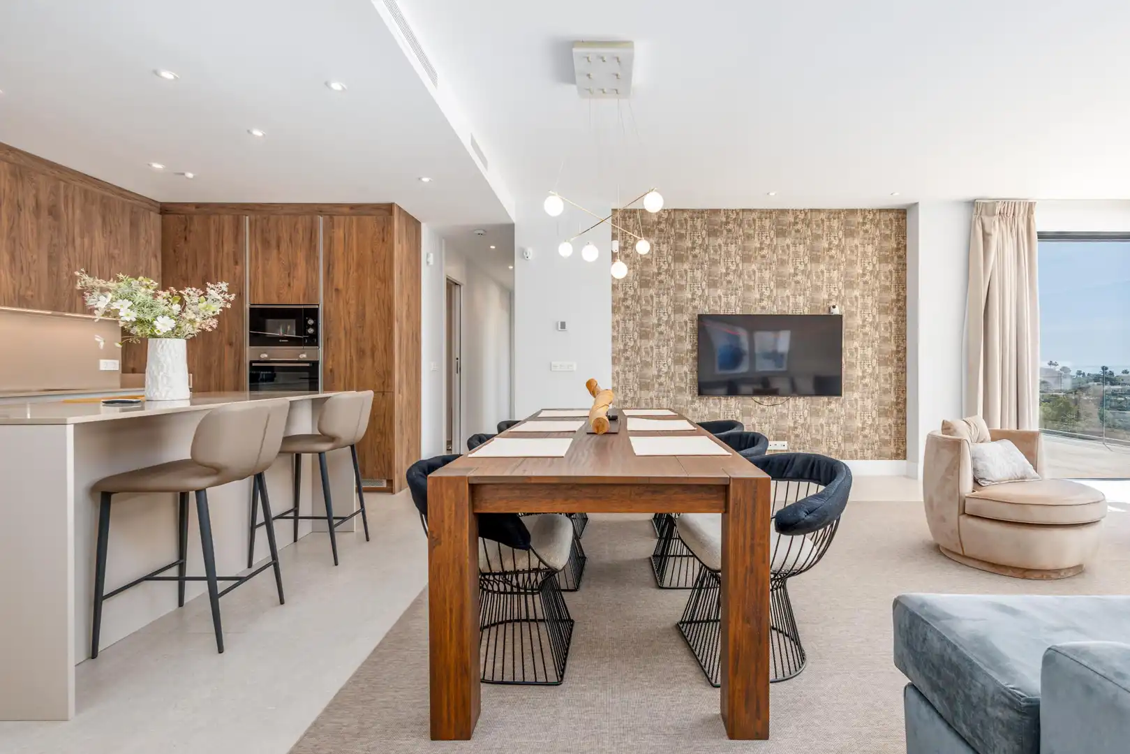 Comedor de Apartamento en venta en Benahavís con Aire acondicionado, Calefacción y Jardín privado